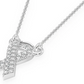Round Diamond Awareness Ribbon Necklace Support Family  customdiamjewel   