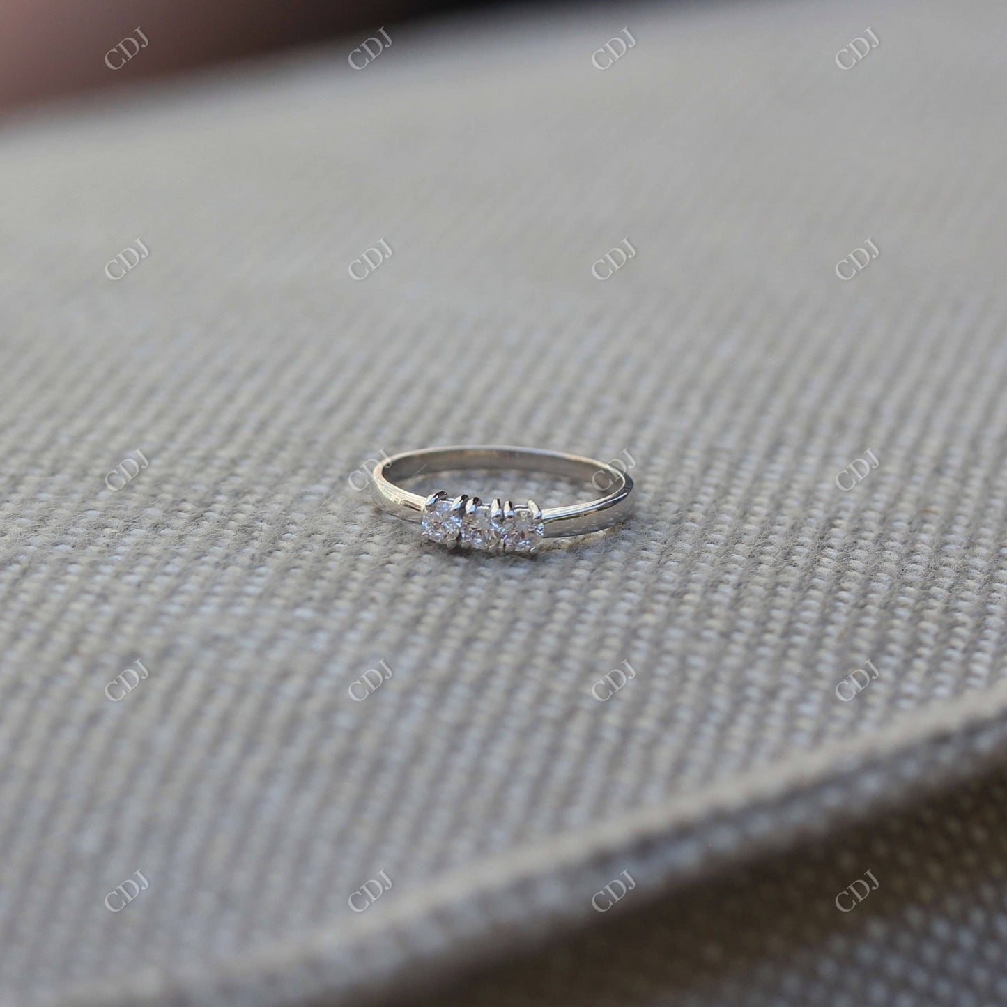 0.75CTW Three Stone Lab Grown Diamond Engagement Ring