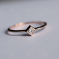 Dainty princess Cut Moissanite Engagement Ring  customdiamjewel   