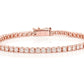 Trendy Prong Set Tennis Diamond Bracelet  customdiamjewel   