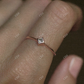 Dainty princess Cut Moissanite Engagement Ring  customdiamjewel   