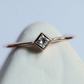 Dainty princess Cut Moissanite Engagement Ring  customdiamjewel   
