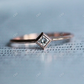 Dainty princess Cut Moissanite Engagement Ring  customdiamjewel   