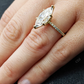 3.0CT Marquise Cut Moissanite Wedding Ring