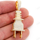 2.15CTW Electric Plug Pendant  customdiamjewel   