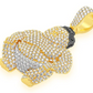 3.75CTW Sumo Wrestler Diamond Pendant  customdiamjewel   