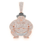3.75CTW Sumo Wrestler Diamond Pendant  customdiamjewel   