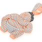 3.75CTW Sumo Wrestler Diamond Pendant  customdiamjewel   