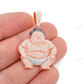 3.75CTW Sumo Wrestler Diamond Pendant  customdiamjewel   