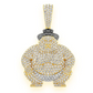 3.75CTW Sumo Wrestler Diamond Pendant  customdiamjewel   