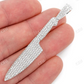 2.25CTW Diamond Chef Knife Pendant  customdiamjewel   