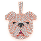 1.66CTW Cluster Diamond Bulldog Pendant  customdiamjewel   