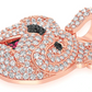 1.66CTW Cluster Diamond Bulldog Pendant  customdiamjewel   