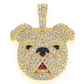 1.66CTW Cluster Diamond Bulldog Pendant  customdiamjewel   