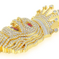 6.75CTW Diamond King Crown Lion Pendant  customdiamjewel   