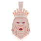6.75CTW Diamond King Crown Lion Pendant  customdiamjewel   