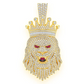 6.75CTW Diamond King Crown Lion Pendant  customdiamjewel   