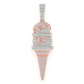 3.25CTW Unique Ice Cream Pendant  customdiamjewel   