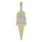 3.25CTW Unique Ice Cream Pendant  customdiamjewel   
