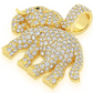 1.55CTW Diamond Elephant Pendant  customdiamjewel   
