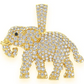 1.55CTW Diamond Elephant Pendant  customdiamjewel   