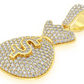 3.33CTW Diamond Money Bag Pendant  customdiamjewel   