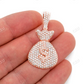 3.33CTW Diamond Money Bag Pendant  customdiamjewel   