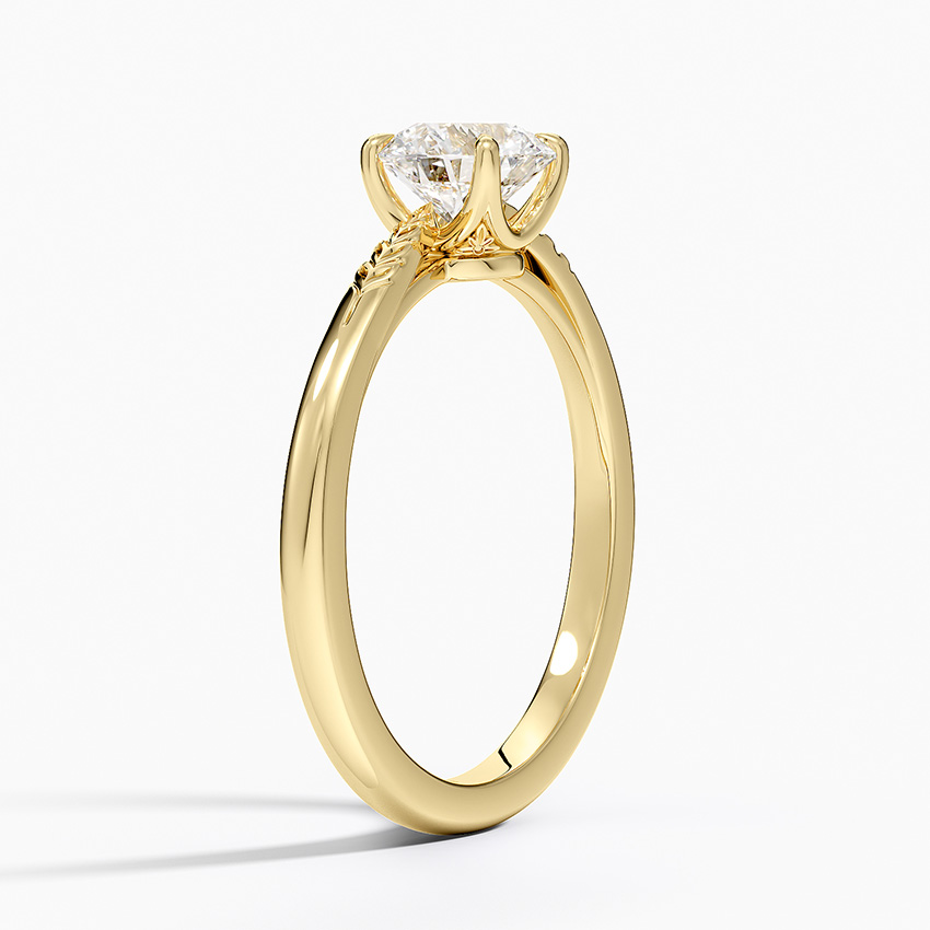 2CT Lab Grown Diamond Hand Engraved Engagement Ring  customdiamjewel   
