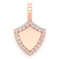 0.20CTW Engraveable Shield Diamond Pendant  customdiamjewel   