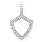 0.20CTW Engraveable Shield Diamond Pendant  customdiamjewel   