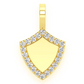 0.20CTW Engraveable Shield Diamond Pendant  customdiamjewel   