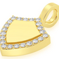 0.20CTW Engraveable Shield Diamond Pendant  customdiamjewel   