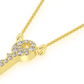 Silver Diamond Iced Out Key Necklace  customdiamjewel   