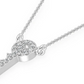 Silver Diamond Iced Out Key Necklace  customdiamjewel   
