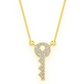 Silver Diamond Iced Out Key Necklace  customdiamjewel   