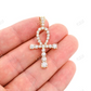 2.25CTW Graduated Ankh Pendant  customdiamjewel   