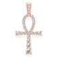 2.25CTW Graduated Ankh Pendant  customdiamjewel   