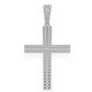 2.75CTW Iced Out Straight Accent Cross Pendant  customdiamjewel   
