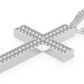 2.75CTW Iced Out Straight Accent Cross Pendant  customdiamjewel   