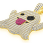 8.35CTW Hip Hop Ghost Emoji Pendant  customdiamjewel   