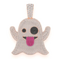 8.35CTW Hip Hop Ghost Emoji Pendant  customdiamjewel   