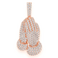 3.25CTW Prayer Hands Diamond Pendant  customdiamjewel   