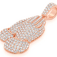 3.25CTW Prayer Hands Diamond Pendant  customdiamjewel   