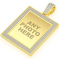 3.30CTW Diamond Rectangle Picture Frame Pendant  customdiamjewel   
