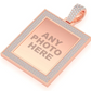 3.30CTW Diamond Rectangle Picture Frame Pendant  customdiamjewel   