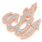 1.75CTW Diamond Arabic Allah Pendant  customdiamjewel   