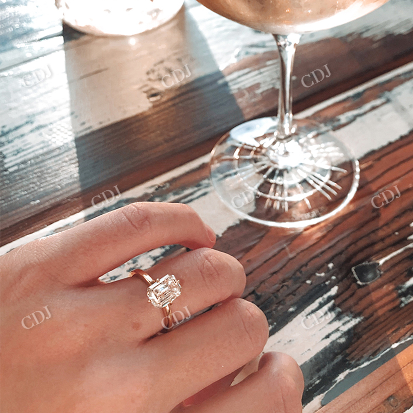 Classic 2 Carat Lab Grown Diamond Solitaire Engagement Ring  customdiamjewel   
