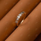 0.75CTW Bezel Setting Emerald Cut Lab Grown Diamond Wedding Band  customdiamjewel   