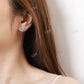 0.2CT Moissanite Heart Shape Earrings  customdiamjewel   