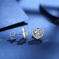 0.2CT Moissanite Heart Shape Earrings  customdiamjewel   